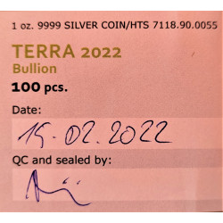 Stříbrná mince 1 Oz Terra 2022