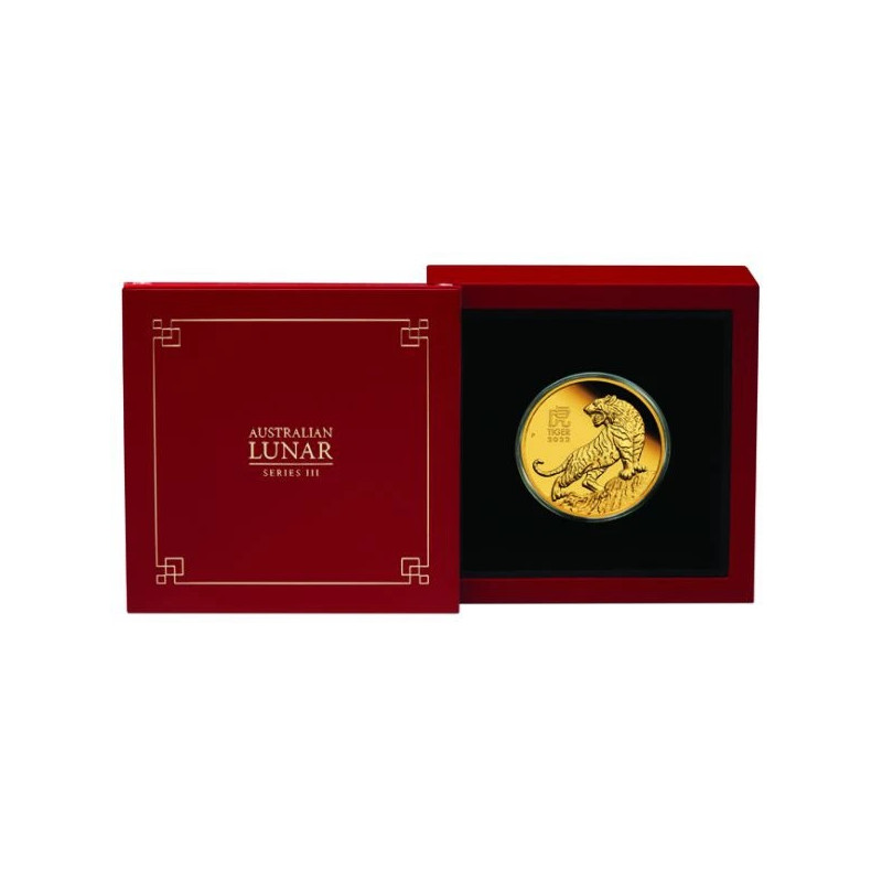 Zlatá mince 1 Oz Lunar Series III Year of the Tiger 2022 Proof