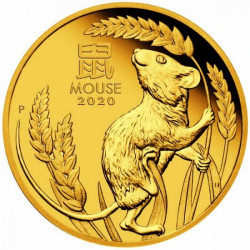 Zlatá mince 1 Oz Lunar Series III Year of the Mouse 2020 Proof