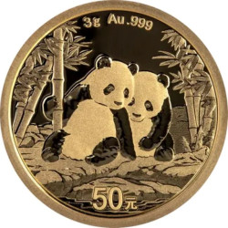 Zlatá mince 3 g China Panda...