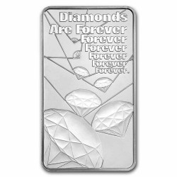 Stříbrný slitek 1 Oz James Bond 007 Diamonds Are Forever