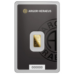 Zlatý slitek 1 g Argor Heraeus