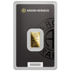 Zlatý slitek 2 g Argor Heraeus
