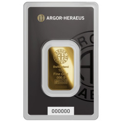 Zlatý slitek 10 g Argor...