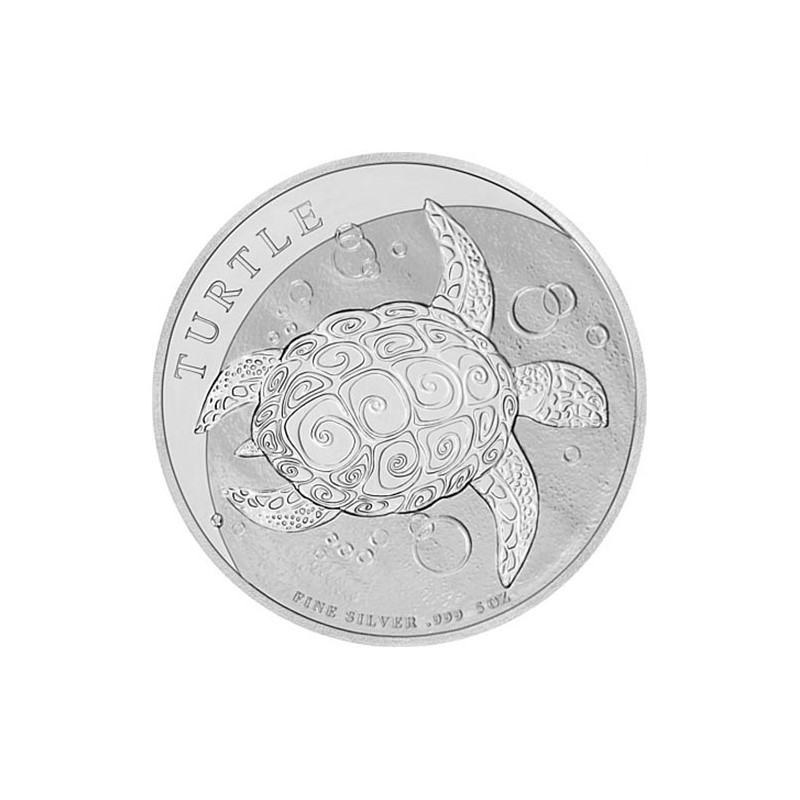 Stříbrná mince 5 Oz Turtle 2021