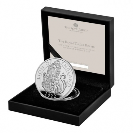 Stříbrná mince 1 Oz The Tudor Beasts Lion of England 2022 Proof