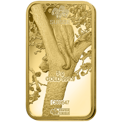 Zlatý slitek 5 g PAMP Lunar Series III Year of the Tiger 2022