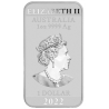 Stříbrná mince ve tvaru slitku 1 Oz Rectangular Dragon 2022