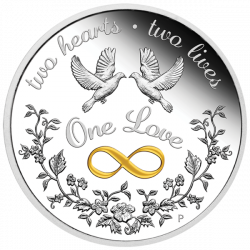 Stříbrná mince 1 Oz One Love 2022 Proof