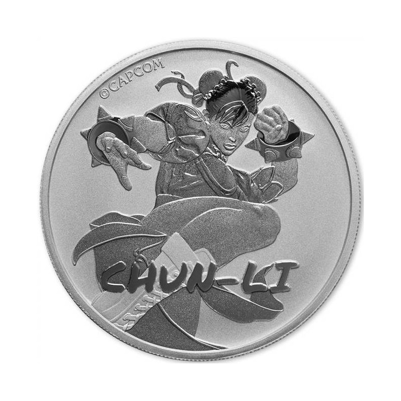 Stříbrná mince 1 Oz Street Fighter Chun-Li 2022