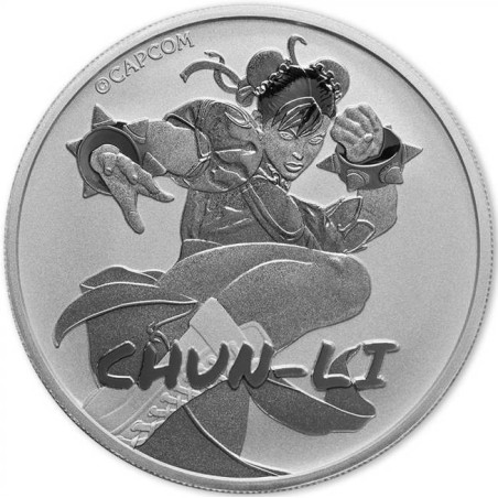 Stříbrná mince 1 Oz Street Fighter Chun-Li 2022