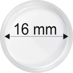 Plastová kapsle na minci 16 mm