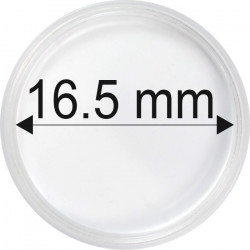 Plastová kapsle na minci 16,5 mm