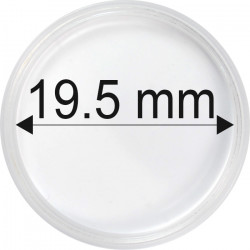 Plastová kapsle na minci 19,5 mm