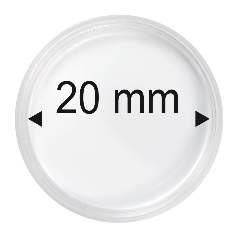Plastová kapsle na minci 20 mm