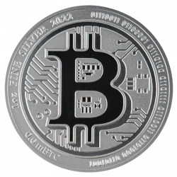Stříbrná mince 1 Oz Bitcoin 2022