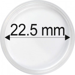 Plastová kapsle na minci 22,5 mm