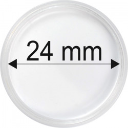 Plastová kapsle na minci 24 mm