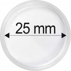 Plastová kapsle na minci 25 mm
