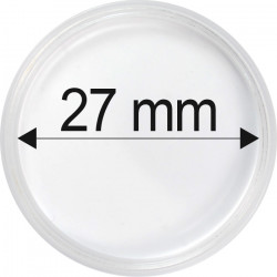 Plastová kapsle na minci 27 mm