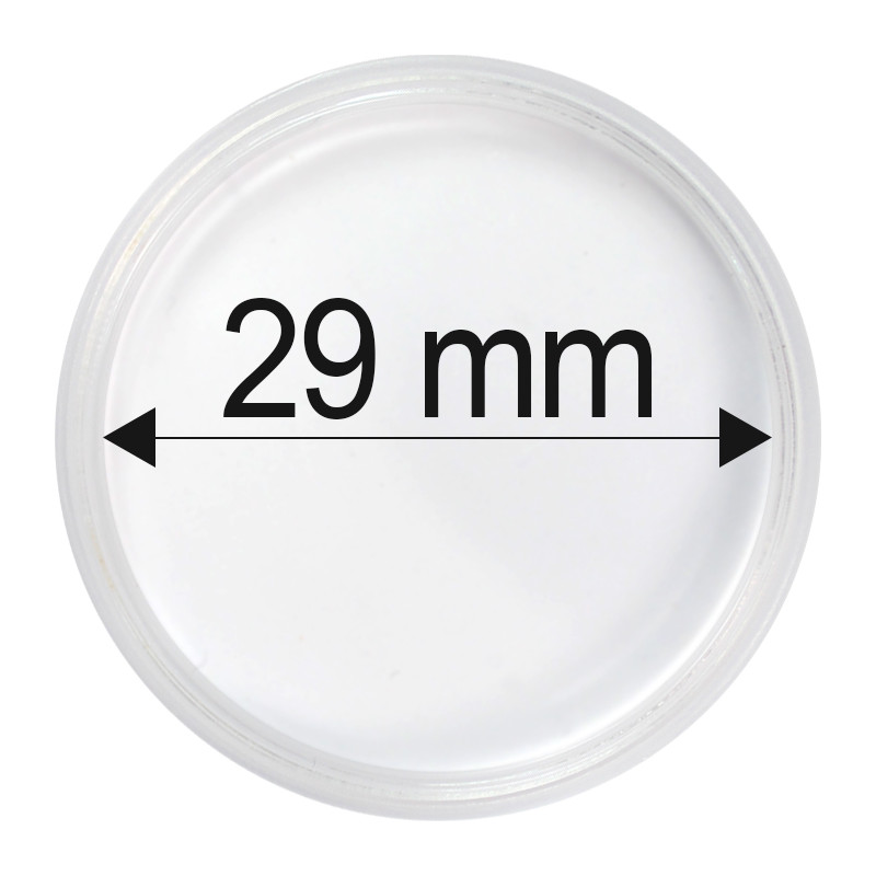 Plastová kapsle na minci 29 mm
