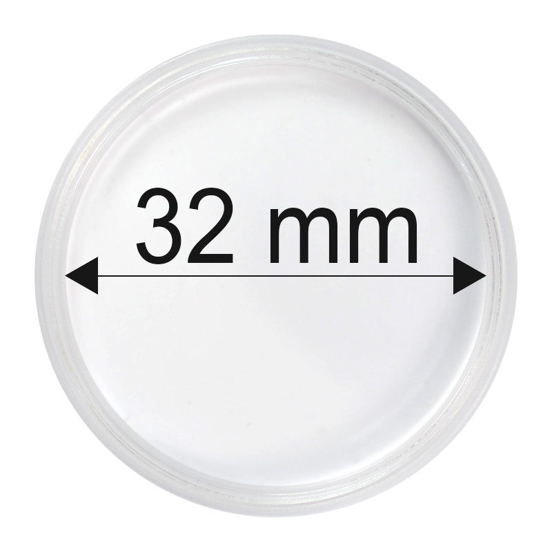 Plastová kapsle na minci 32 mm