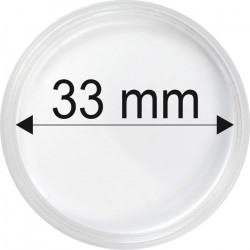 Plastová kapsle na minci 33 mm