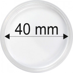 Plastová kapsle na minci 40 mm