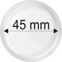 Plastová kapsle na minci 45 mm