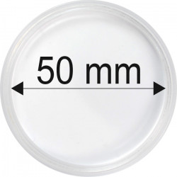 Plastová kapsle na minci 50 mm
