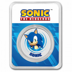 Stříbrná mince 1 Oz Sonic the Hedgehog Kolorováno