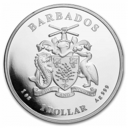 Stříbrná mince 1 Oz Caribbean Pelican 2022