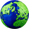 Planeta Země 3 Oz Modrá Skleněnka