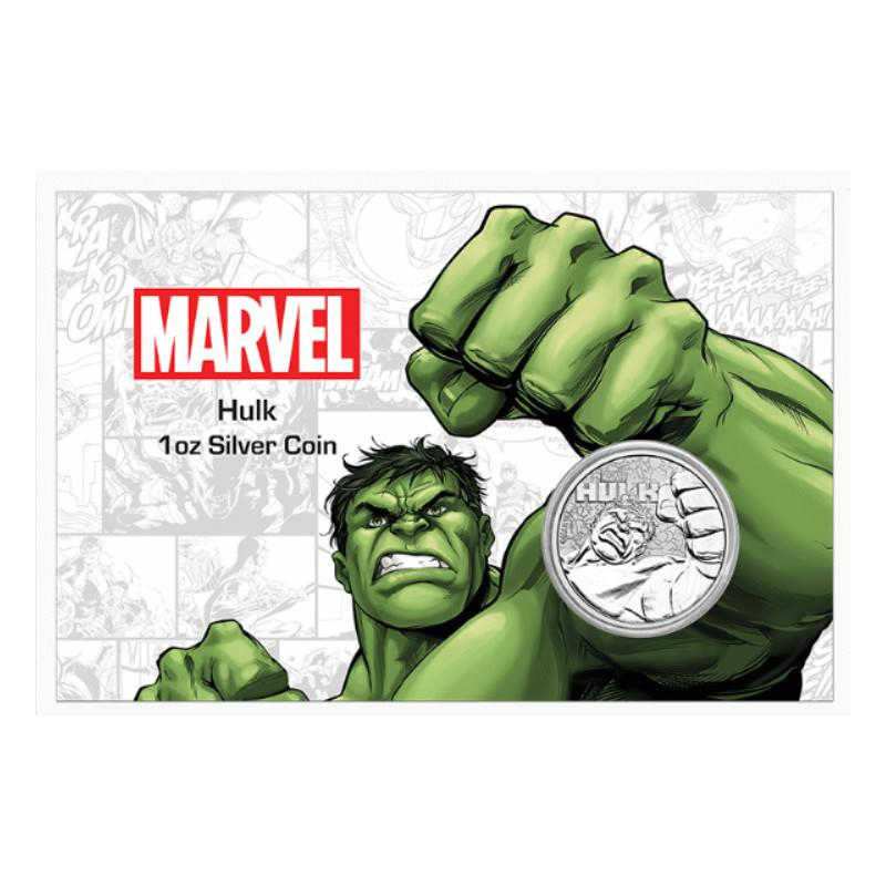 Stříbrná mince 1 Oz Marvel Hulk 2018 V kartě