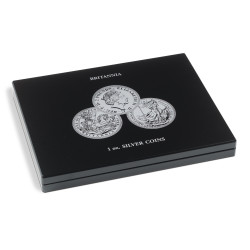 Krabička na 20 britských stříbrných mincí Britannia