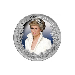 Stříbrná mince 1 Oz Diana - Princezna z Walesu Kolorováno