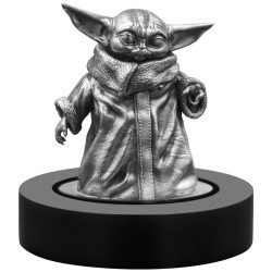 Stříbrná miniatura 150 g Mandalorian the child 2021