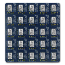 Platinový slitek 25 x 1 g PAMP