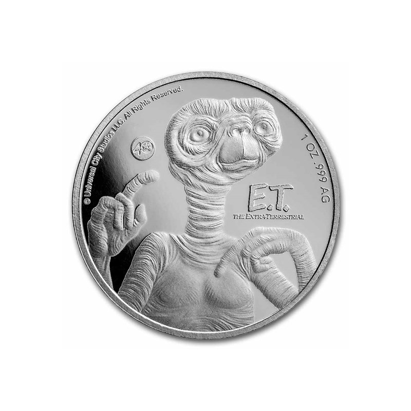 Stříbrná mince 1 Oz E.T. - Mimozemšťan 40. výročí