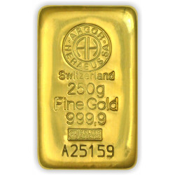 Zlatý slitek 250 g Argor Heraeus