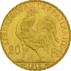 Zlatá mince 6,4 g Kohout 20...