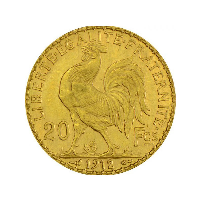 Zlatá mince 20 Frank Marianne Rooster - Kohout různé roky (1899-1914)