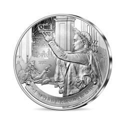 Stříbrná mince 22,20 g Korunovace Napoleona I Louvre