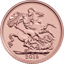 Zlatá mince 1/4 Oz Sovereign 2019 Proof