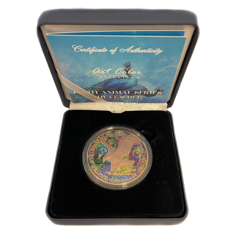 Stříbrná mince 1 Oz American Eagle Spirit Animal Series The Peacock 2021