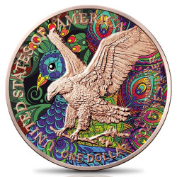 Stříbrná mince 1 Oz American Eagle Spirit Animal Series The Peacock 2021