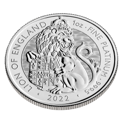 Platinová mince 1 Oz The Tudor Beasts The Lion 2022