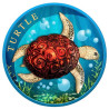 Stříbrná mince 1 Oz Sea Turtle 2022 Kolorováno