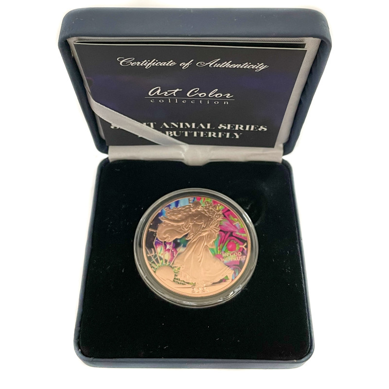 Stříbrná mince 1 Oz American Eagle Spirit Animal Series The Butterfly 2021