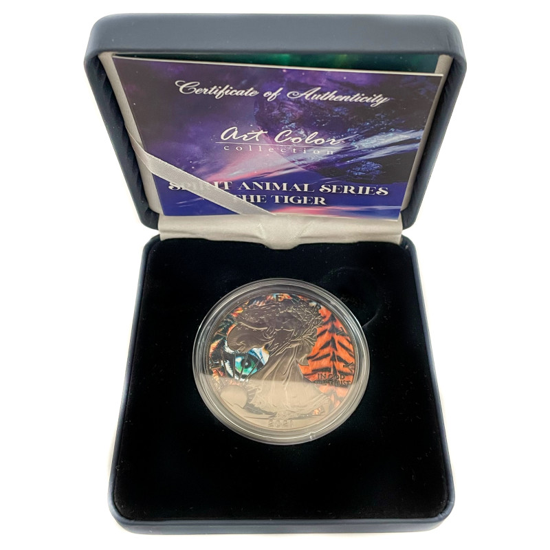 Stříbrná mince 1 Oz American Eagle Spirit Animal Series The Tiger 2021